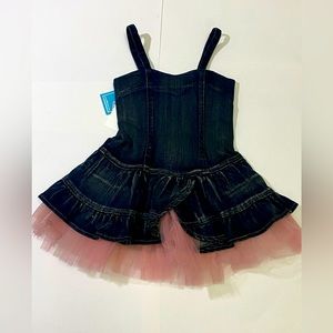 Boutique NWT denim corset dress